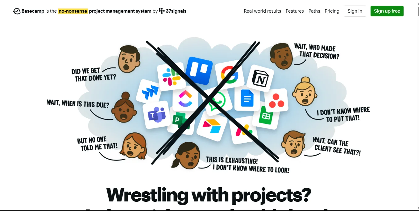 Internal communication tools Basecamp